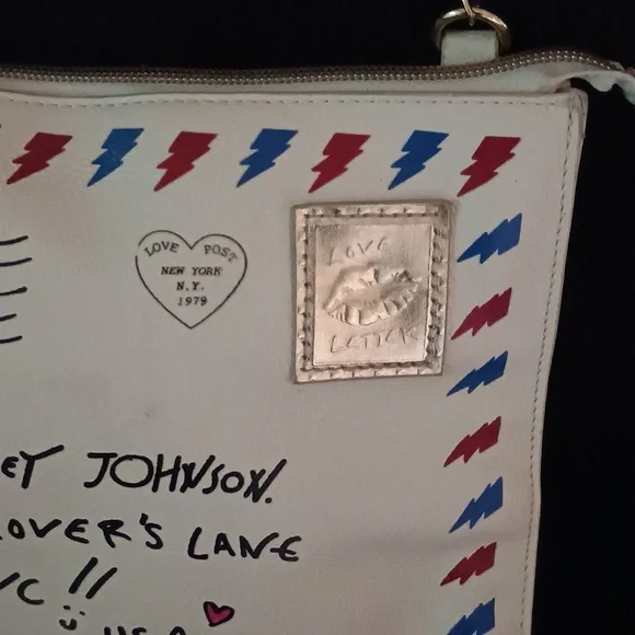 Betsy Johnson Love Letter S.W.A.K. Cross body Handbag Purse - Picture 3 of 8
